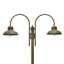 Farol Luca latón cobre antiguo, 2 luces