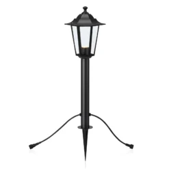 Farol luminoso LED de jardín 24, negro, 3W