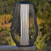 Farol solar LED Mandalay con sensor, gris