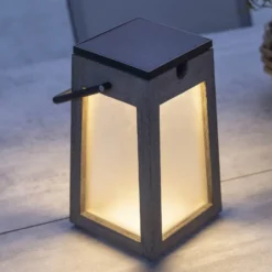 Farol solar LED Tecka portátil, duratek 25 cm