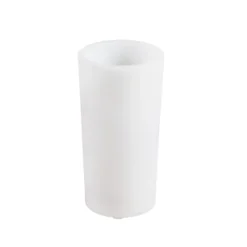 Florero Lindby LED recargable Florista, RGB, IP54, Ø 12cm, blanco