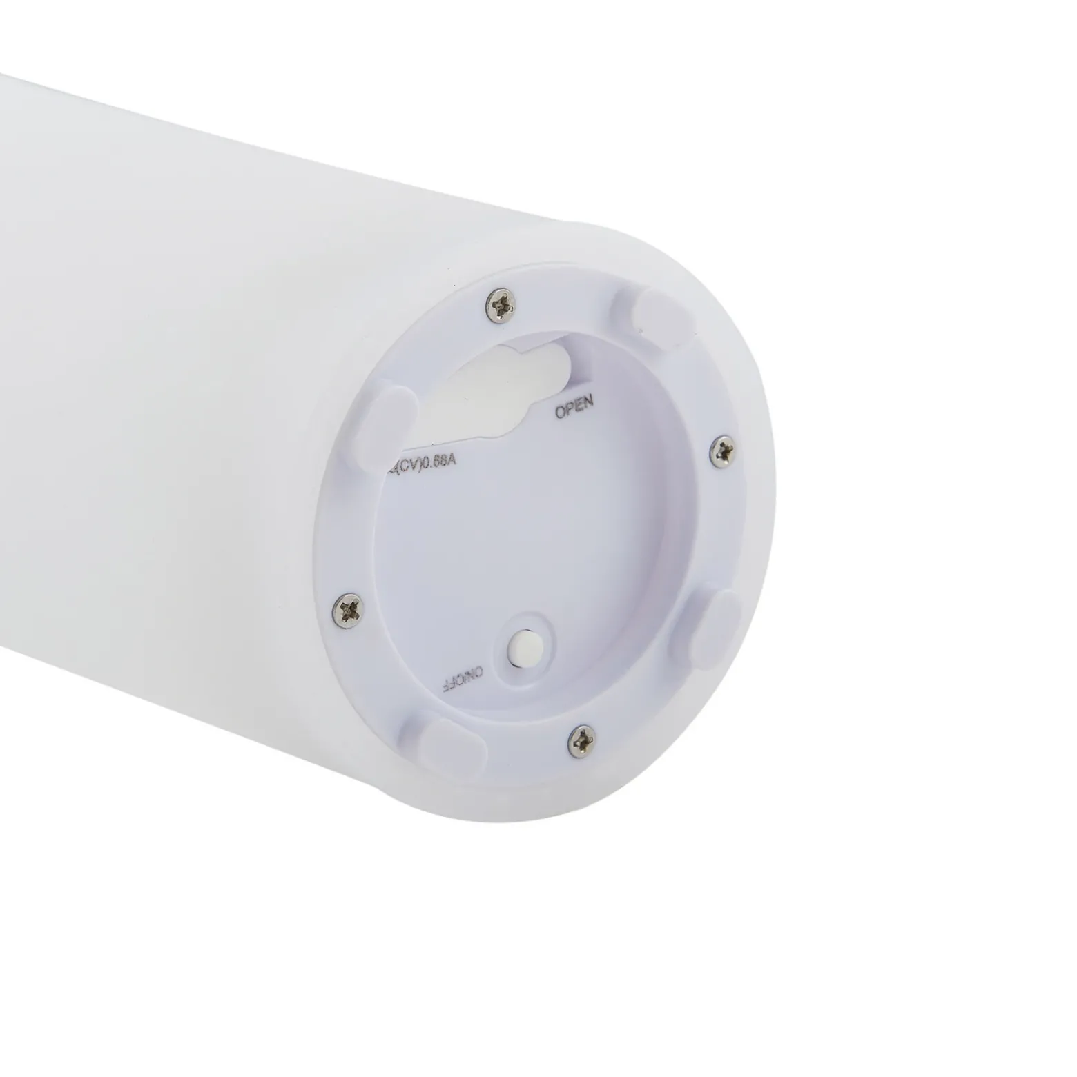 Florero Lindby LED recargable Florista, RGB, IP54, Ø 12cm, blanco