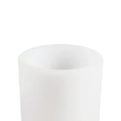 Florero Lindby LED recargable Florista, RGB, IP54, Ø 12cm, blanco