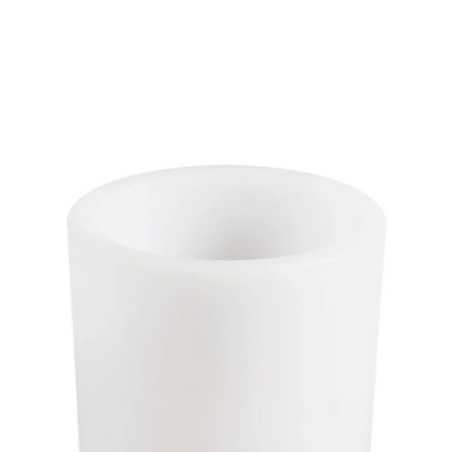 Florero Lindby LED recargable Florista, RGB, IP54, Ø 12cm, blanco