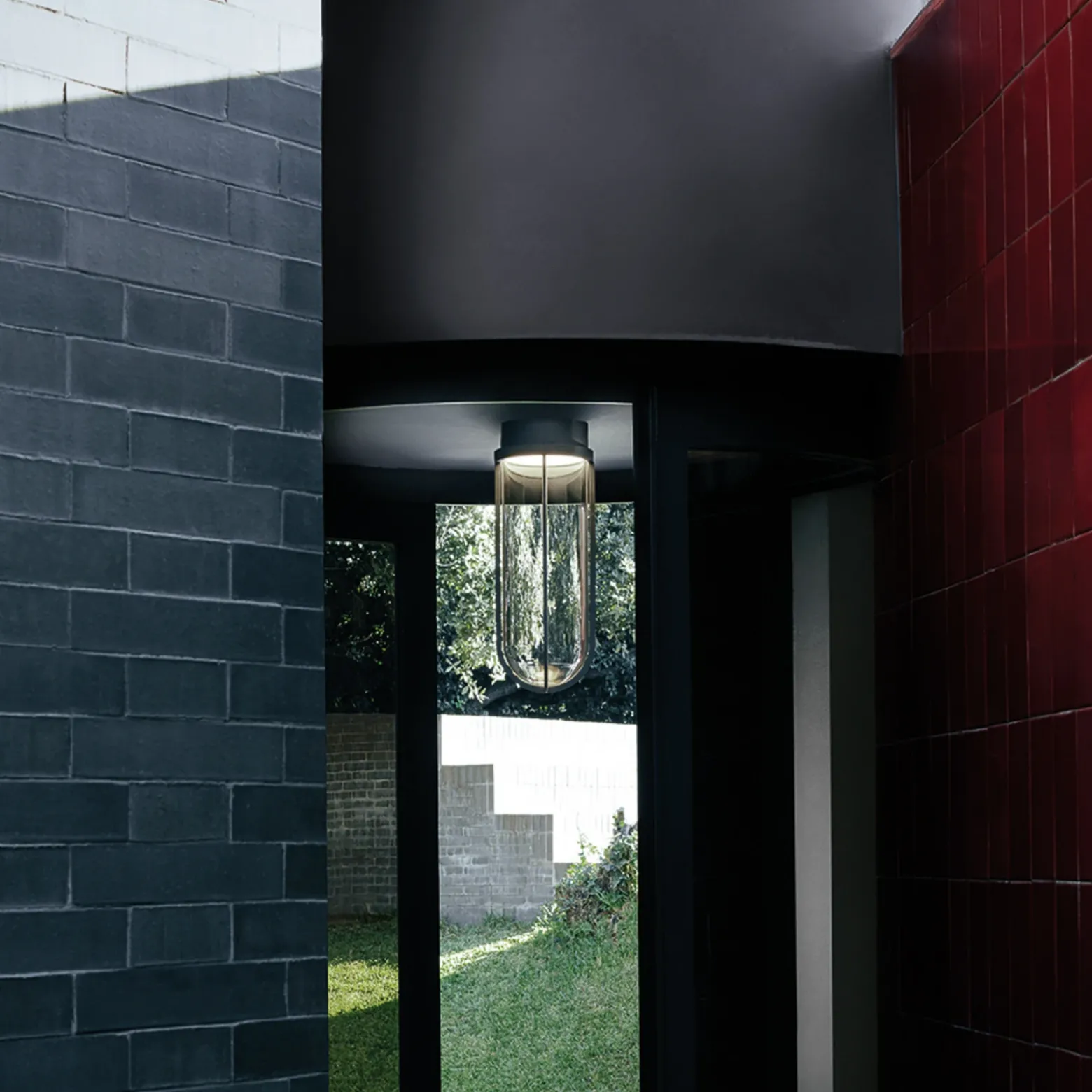 FLOS In Vitro Ceiling plafón 2.700K, marrón oscuro