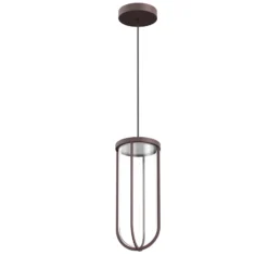 FLOS In Vitro Suspension, 2.700 K, marrón oscuro