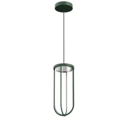FLOS In Vitro Suspension, 2.700 K, verde oscuro