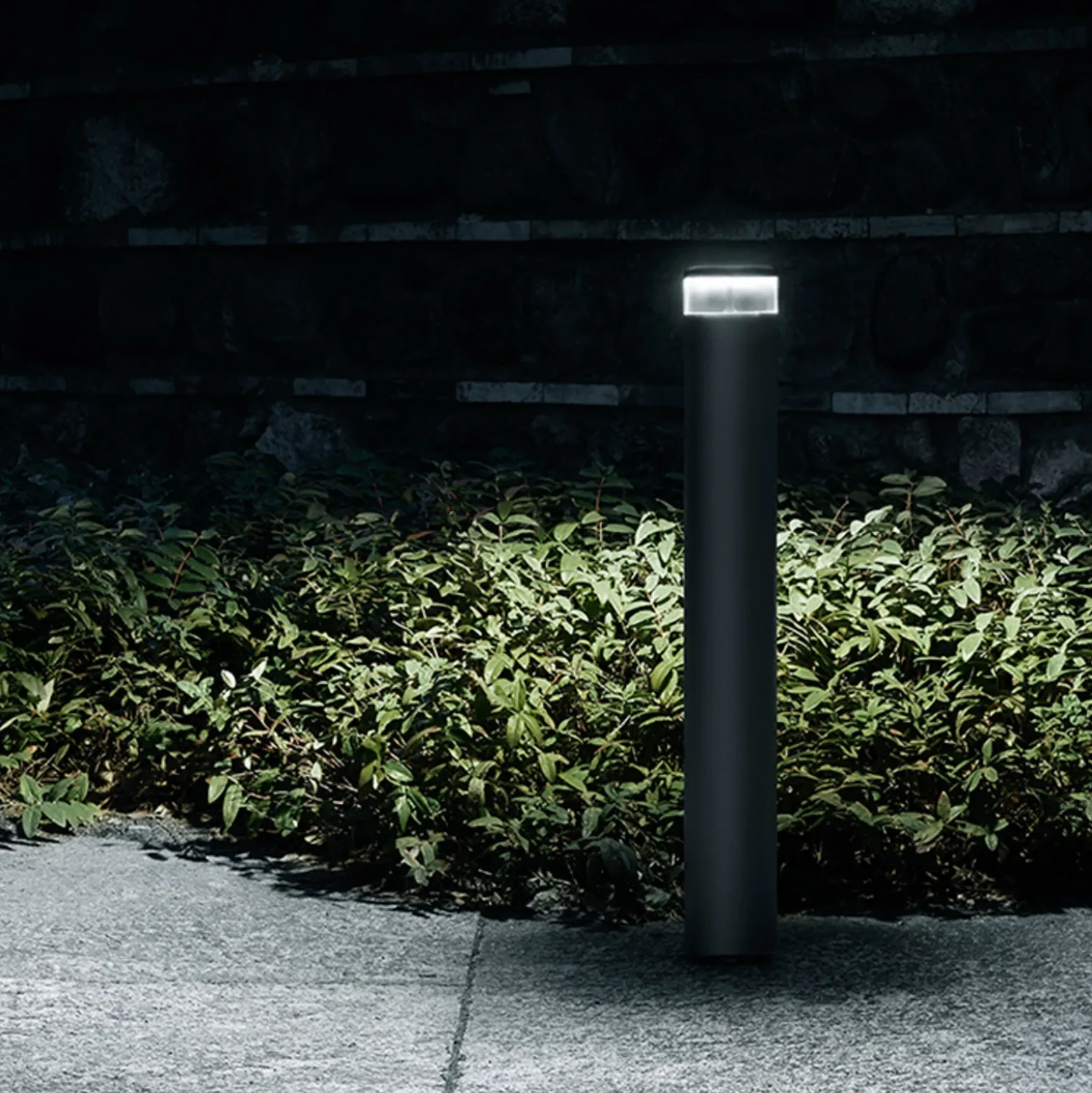 FLOS Pointbreak Bollard 2, 2.700K antracita 60cm