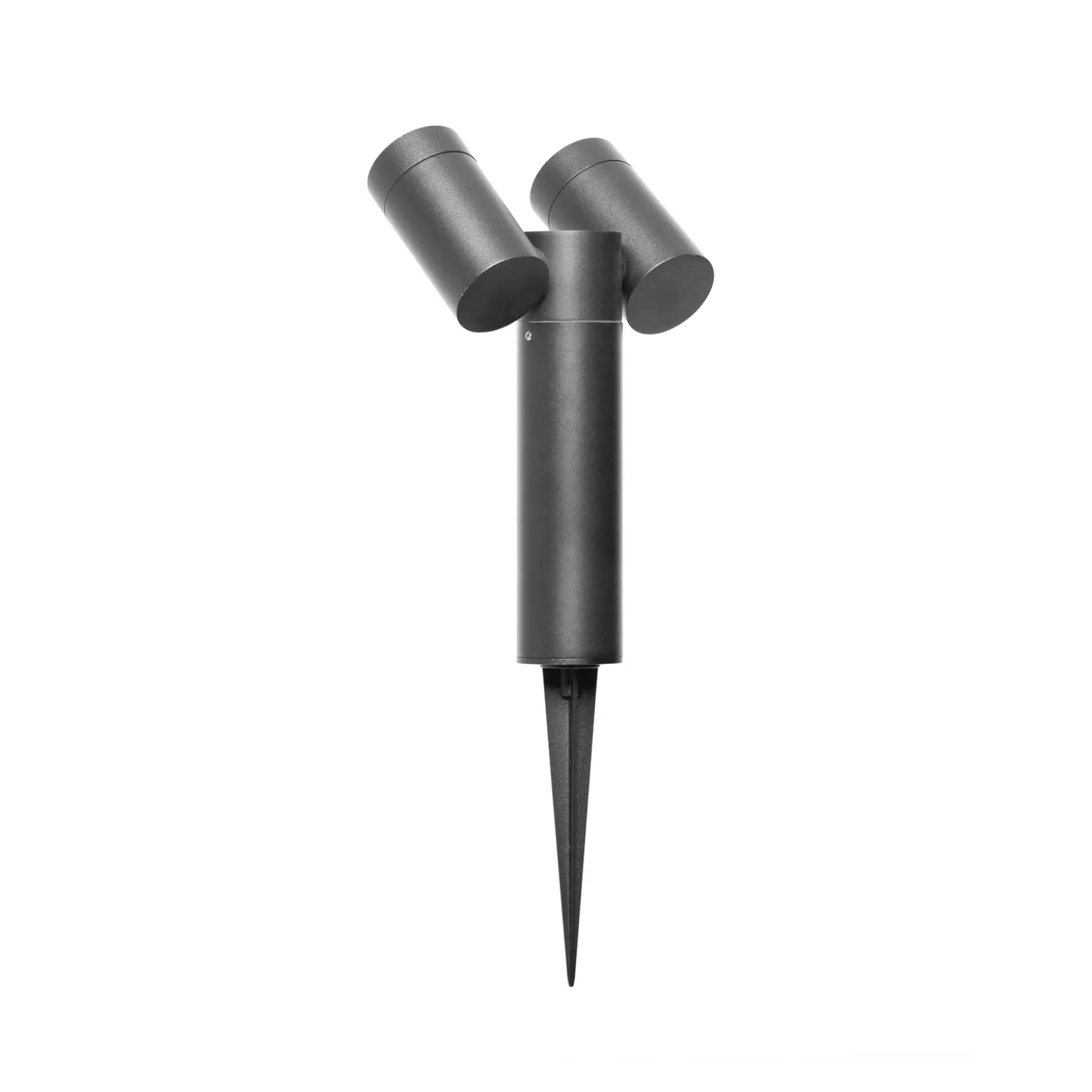 Foco con pica CMD 9089, antracita, longitud 17 cm, IP65, 2 luces