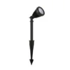 Foco con pica Spikey, negro, metal, 25 cm, IP54