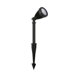Foco con pica Spikey, negro, metal, 25 cm, IP54