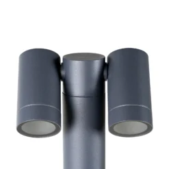 Foco con pica Tulimar de PRIOS, 2 luces, antracita, IP65
