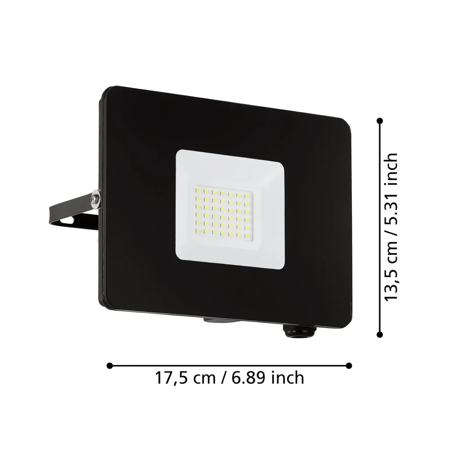 Foco de exterior LED Faedo 3 en negro, 30W
