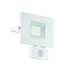 Foco de exterior LED Faedo 3, sensor, blanco, 20W