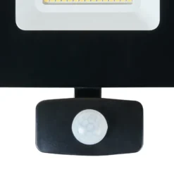Foco de exterior LED Faedo 3, sensor, negro, 50W