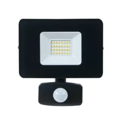 Foco de exterior LED Faedo 3, sensor, negro, 20W
