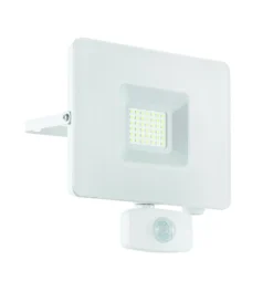 Foco de exterior LED Faedo 3, sensor, blanco, 30W