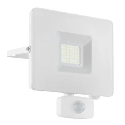 Foco de exterior LED Faedo 3, sensor, blanco, 30W
