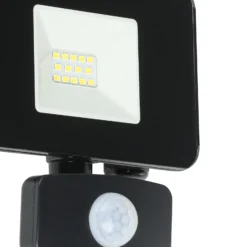 Foco de exterior LED Faedo 3, sensor, negro, 10W