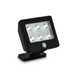 Foco de exterior LED Kollig con sensor IP54, negro