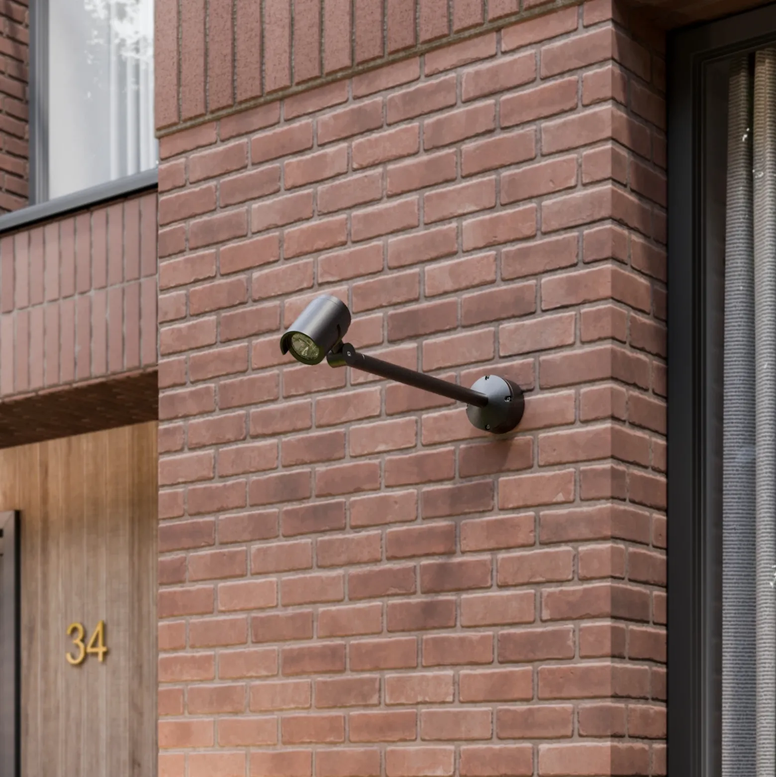 Foco de exterior Lucande LED Beatrix, 58 cm, antracita, aluminio