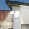 Foco de pared exterior con sensor LED Bilbao 2 luces blanco