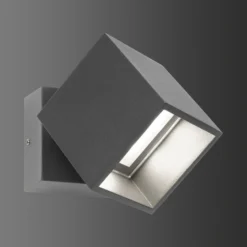 Foco de pared exterior LED 5002, móvil, grafito