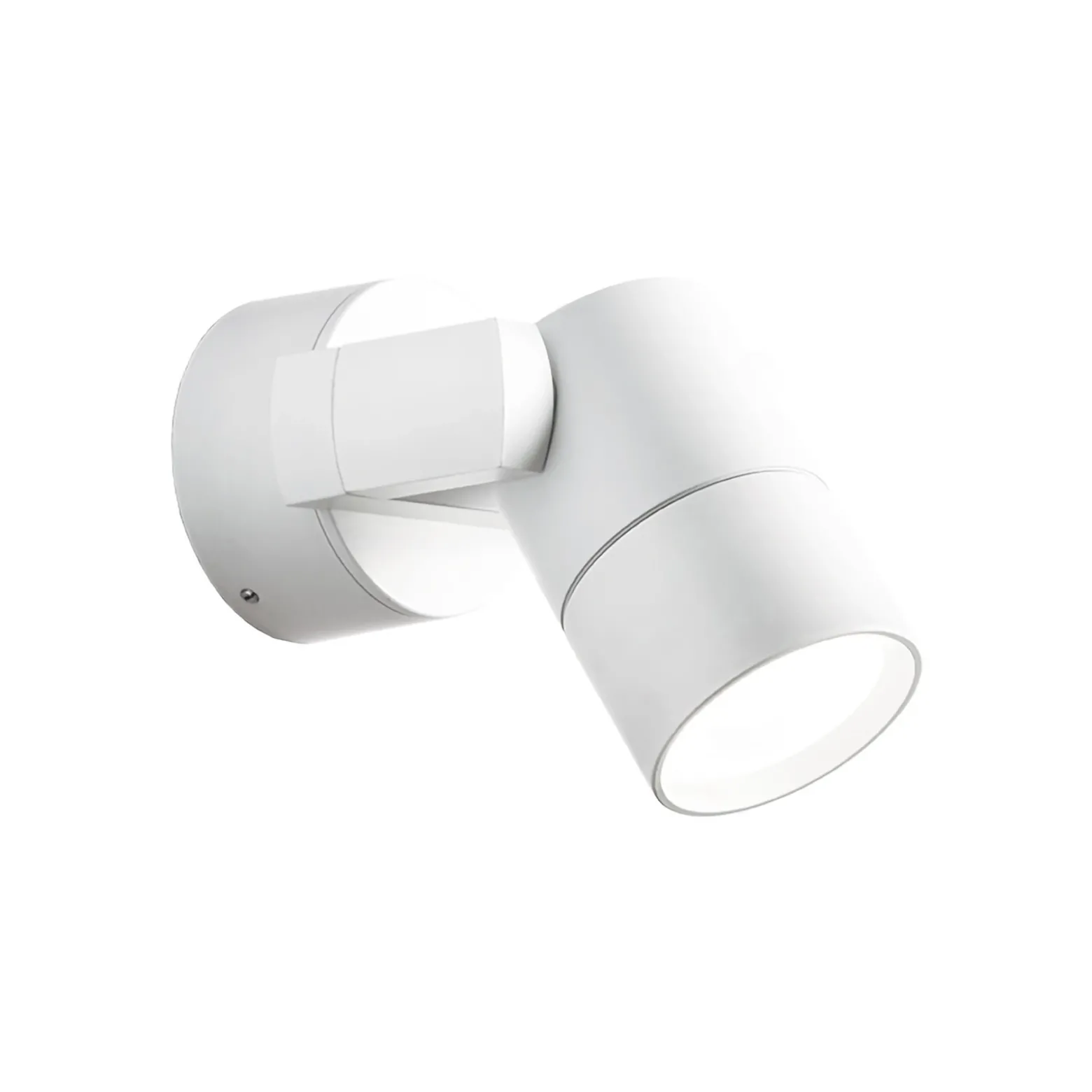 Foco de pared exterior Skiros, IP55, blanco
