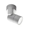 Foco de pared exterior Skiros, IP55, gris