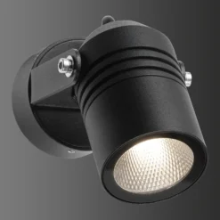 Foco de pared LED para exterior 5019, negro, IP54