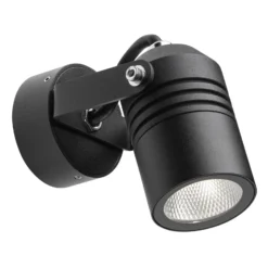 Foco de pared LED para exterior 5019, negro, IP54
