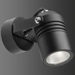 Foco de pared LED para exterior 5019, negro, IP54