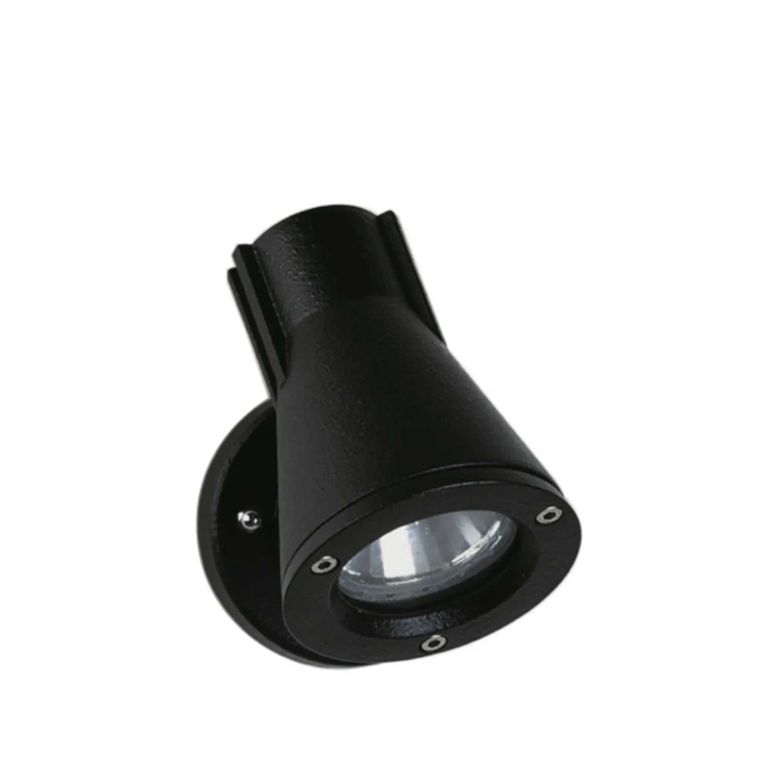 Foco de pared para exterior 639, negro, giratorio y orientable
