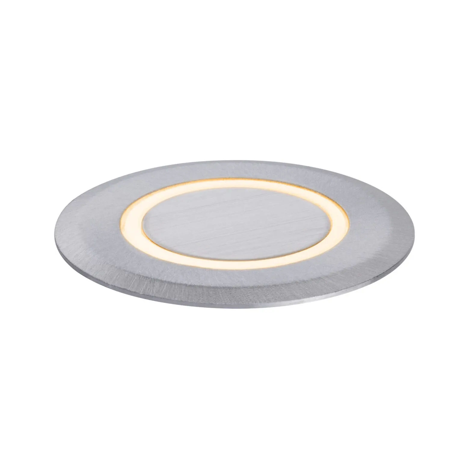 Foco de suelo LED empotrable Paulmann Goldlicht con marco de 5 cm