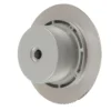 Foco de suelo LED empotrable solar «Lugo», IP44, acero inoxidable, cristal
