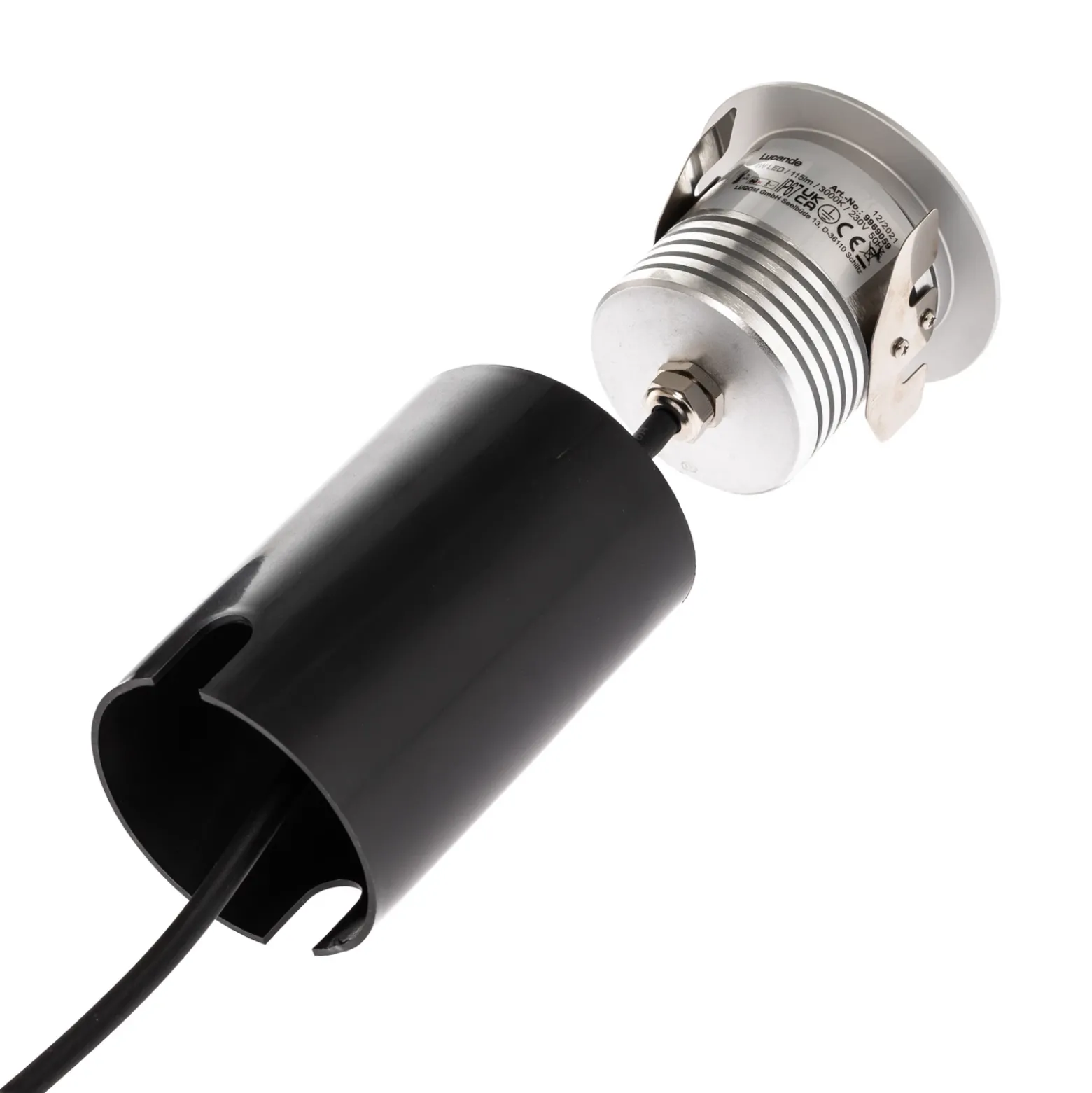 Foco de suelo LED empotrado Anina de aluminio