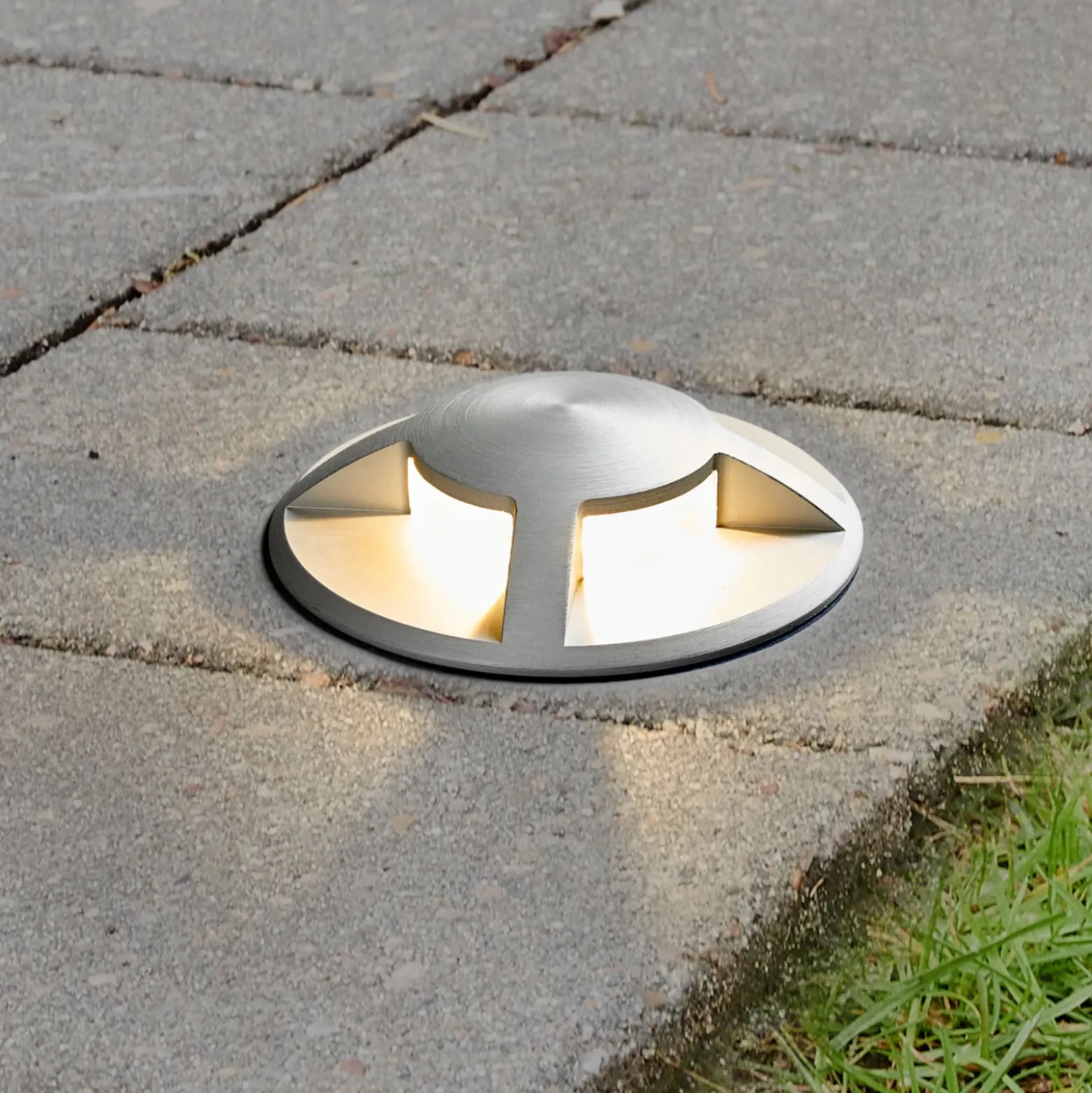 Foco de suelo LED empotrado Anina de aluminio