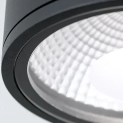 Foco de techo LED Sputnik IP65 Ø 14,5 cm negro