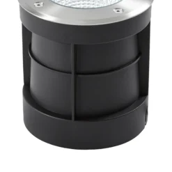 Foco empotrable de suelo LED Arcchio Thentos, Ø 12 cm, 60°, níquel, IP67