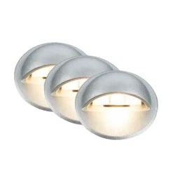 Foco empotrable LED 3923034, IP65, 12 V, juego de 3 unidades, Ø 3,5 cm