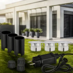 Foco empotrable LED 3916032 IP67 12 V, kit de inicio de 3 unidades, Ø 4,5 cm,