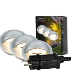 Foco empotrable LED 3922034, IP65, 12 V, kit de inicio de 3 unidades, Ø 3,5 cm