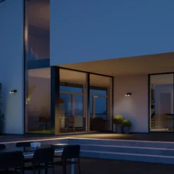 Foco exterior con sensor inteligente STEINEL One SC de 2 luces, color