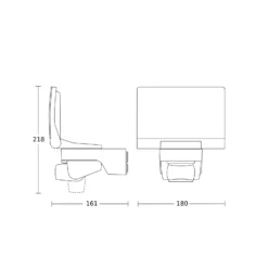 Foco exterior con sensor STEINEL XLED Home 2 S, negro, IP44