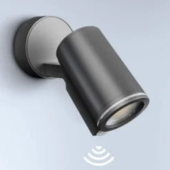 Foco exterior con sensor STEINEL One S, color antracita, IP44