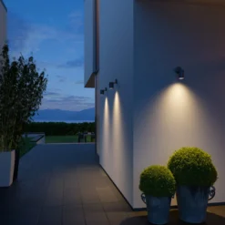 Foco exterior con sensor STEINEL One S, color antracita, IP44