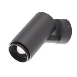 Foco exterior de pared LED Plom, gris oscuro