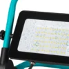 Foco exterior LED Avelar, negro/turquesa, ancho 31 cm, metal