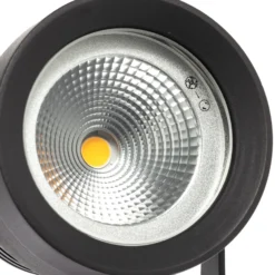 Foco exterior LED Irina, juego de 3, piqueta, enchufe, gris