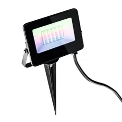 Foco exterior LED Kingston con pica de suelo, RGBW